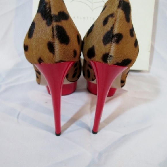 NEW CHARLOTTE OLYMPIA POLLY PUMP LEOPARD - Picture 6 of 8